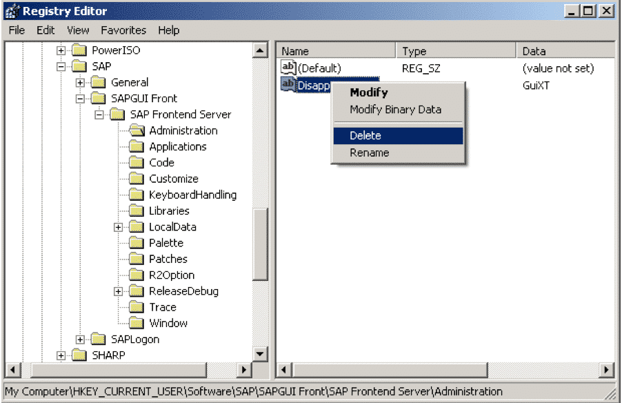 Registry Editor