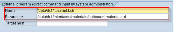 6 ext prog name and parameters