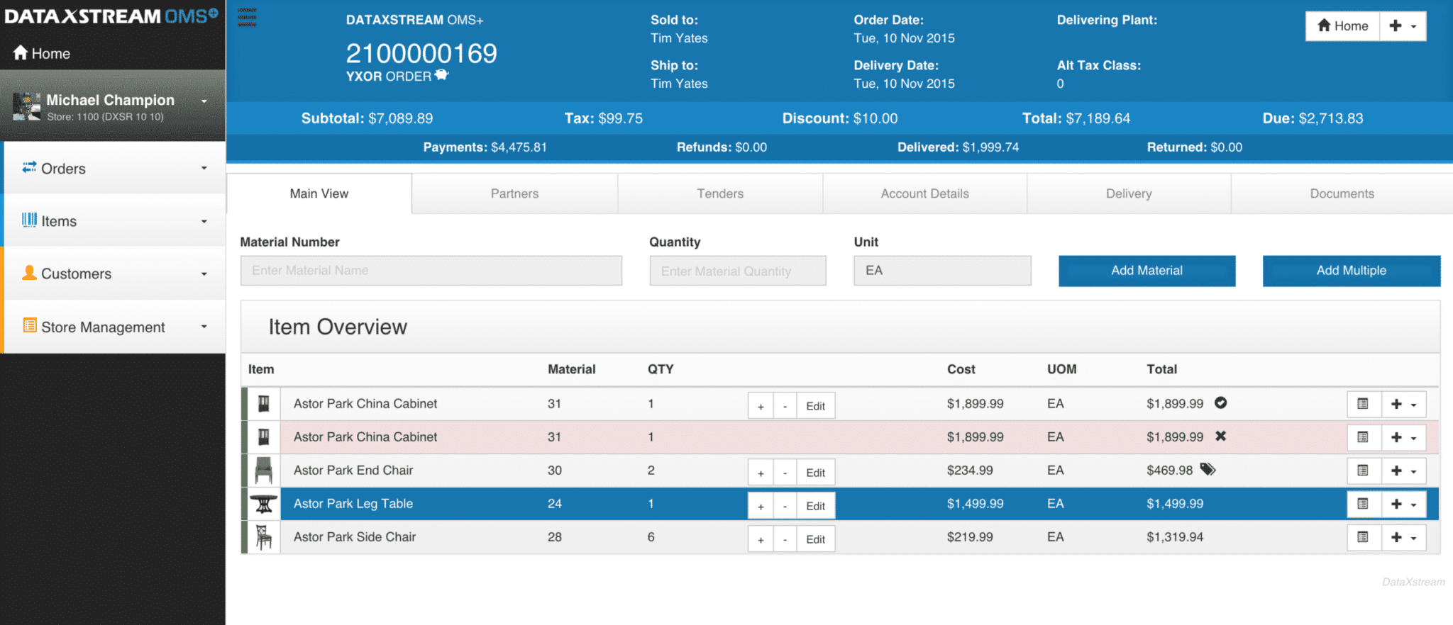 SAP Point of Sale Order Management OMS+ DataXstream