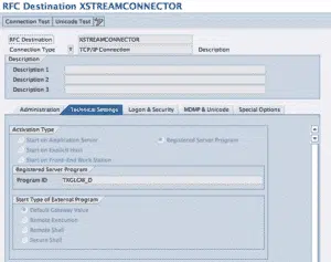 SM59 Registration Configuration