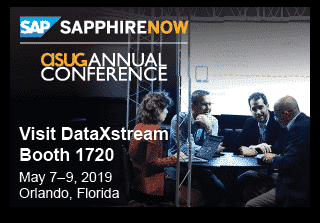 DataXstream at SAPPHIRENOW ASUG 2019