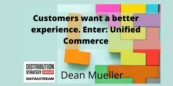 cover image for a research paper includes an image of a blog puzzle, and the title "Customers want a better experience. Enter: Unified Commerce"